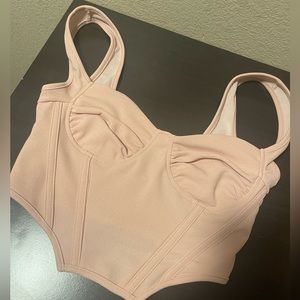 Corset style crop top